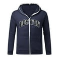 thumbnail image 5 of XIAOCHA Men's Boston City Print Full Zip Hoodie Oversized Long Sleeve Hooded Sweatshirt With Contrast Zipper Retro Casual Hoodies, 5 of 5