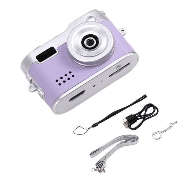 Mini Cámara Digital Retro para Campus, Cámara de Viaje para Exteriores, Cámara Portátil para Niños con Pantalla de 0,96 Pulgadas, Cámara de Video Portátil.