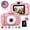 Pink, variant on Dsseng Camera for Girls or Boys,Kid Digital Camera with 13 Mega Pixel Lens 2.0 inch FHD Screen with Mic, Great Christmas Birthday Present Gift for 3-12 Year Old Kids (16G TF Card Included)
