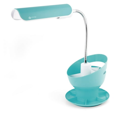 15" 13W Craft Organizer Lamp Desk Lamp Turquoise (Includes CFL Light Bulb) - OttLite