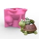 thumbnail image 3 of de silicona 3D, de tortuga de cemento de hormigón, de soporte para maceta de flores, contenedor de plantas suculentas, s de, 3 of 9