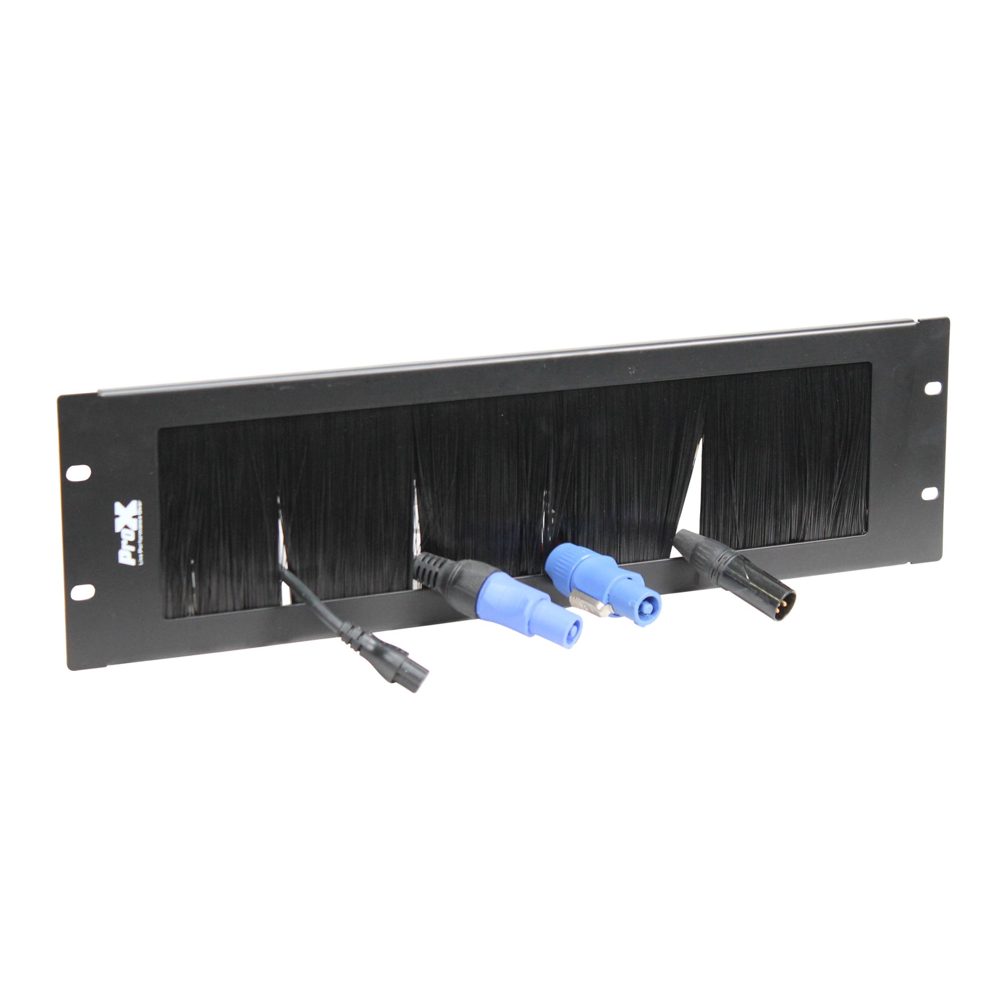 ProX T-P3BR 3U Rack Panel Brush Cable Management Slot Strips for standard 19-Inch Cabinet