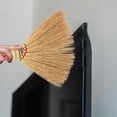 thumbnail image 4 of Mobestech Handwoven Small Whisk Broom with Ergonomic Handle Durable Sorghum Straw Sweeper for Household, 4 of 6