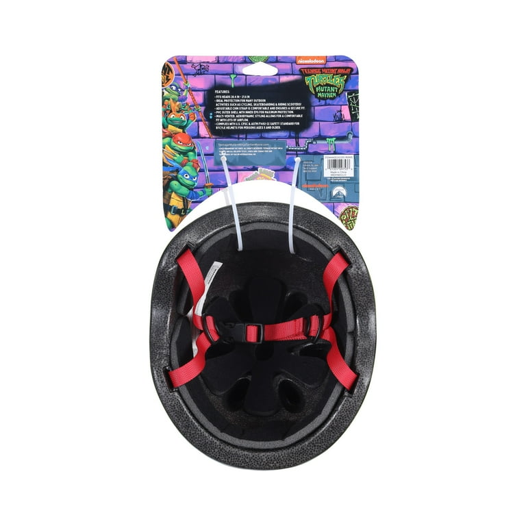 Teenage Mutant Ninja Turtles Raphael Kids Bike Helmet, 3D Character Helmet for Kids, Ages 5+ Teenage Mutant Ninja Turtles Raphael Kids Bike Helmet, 3D Character Helmet for Kids, Ages 5+