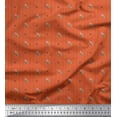thumbnail image 1 of Soimoi Silk Fabric Star & Owl Bird Print Fabric by The Yard 42 Inch Wide, 1 of 3