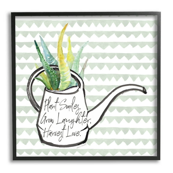 Stupell Industries Uplifting Gardening Quote Graphic Art Black Framed Art Print Wall Art, Design by Lanie Loreth