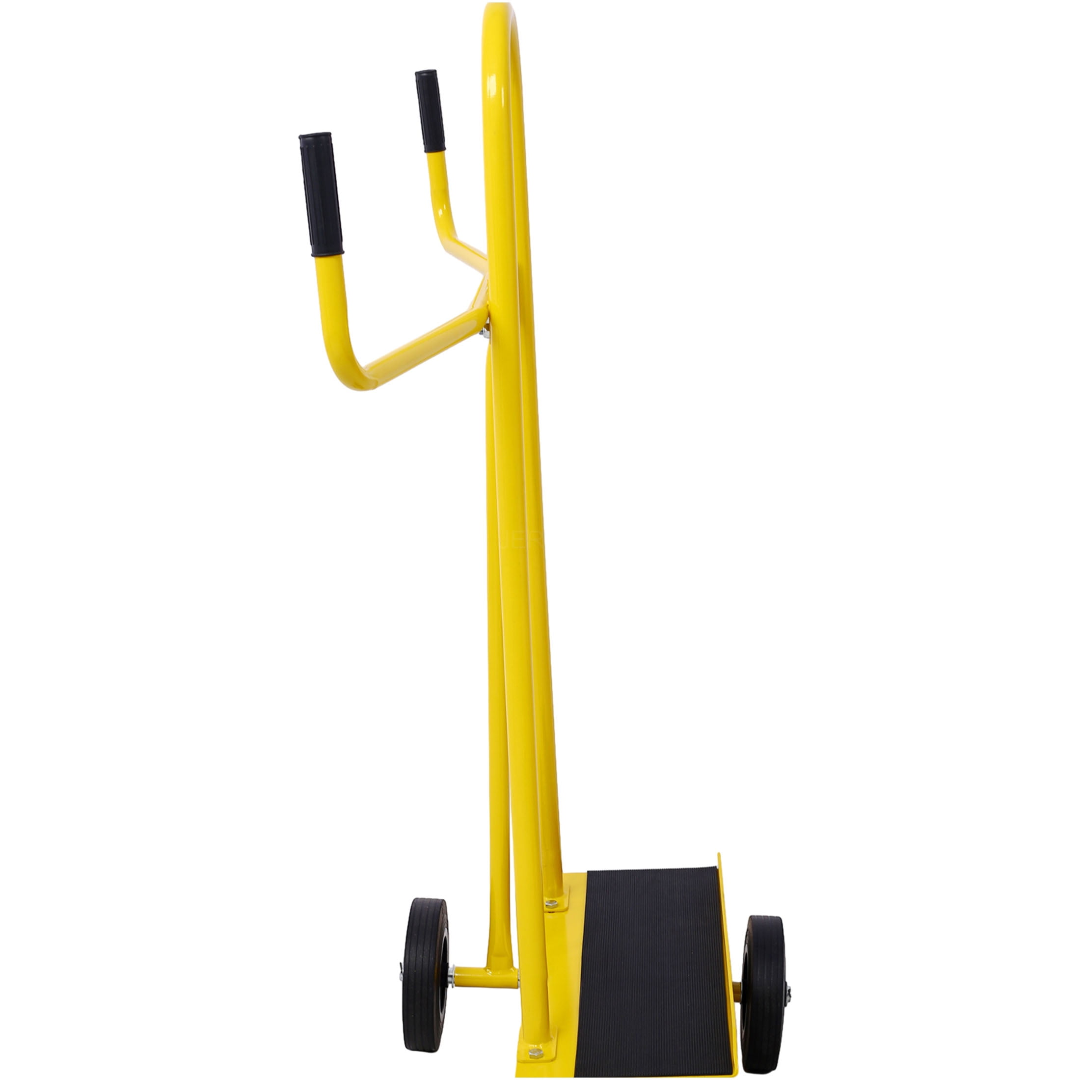 JERFIT Heavy Duty Drywall Hand Truck, 750 lbs Capacity Panel Cart Dolly with 7.5" Wheels & Brake, Yellow Steel Construction for Secure Material Moving