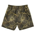 thumbnail image 7 of FORMRS Boys Swim Trunks Quick Dry Mesh Liner Boardshorts Sizes XS-XL, Black Flower Pattern, 7 of 7