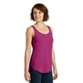 thumbnail image 4 of District Adult Female Women Plain Sleeveless Tank Pink Azalea Large, 4 of 6