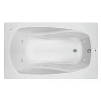Proflo Pfwplusa6032 Lansford 60" X 32" Drop In 8 Jet Whirlpool Bath Tub - White