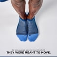 thumbnail image 6 of Feetures Elite Max Cushion No Show Tab Wave- Running Socks for Men & Women, Athletic Compression Socks, Moisture Wicking - Blue Wave , Medium (1 Pair), 6 of 7