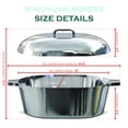 thumbnail image 2 of Magnaware Horno Holandés De Aluminio Fundido – Olla Ligera Ovalada De 12,6 Cuartos Para Utensilios De Cocina Cajun Para Hornear Pan Y Más – Bandeja Para Asar Con Cubiertas De Silicona Y Rejilla Para U, 2 of 8