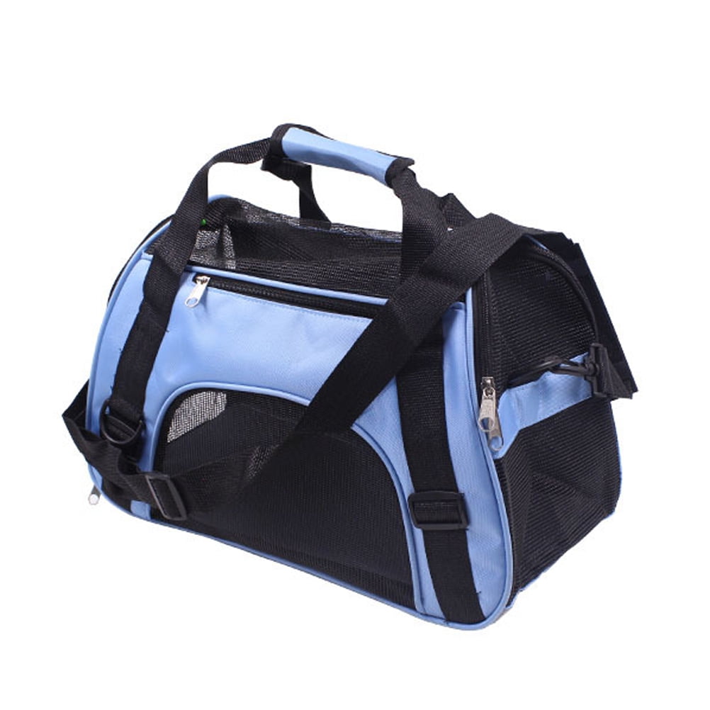 REOFLYUP Blue Pet Carrier Bag with Adjustable Straps for Outdoor Trips