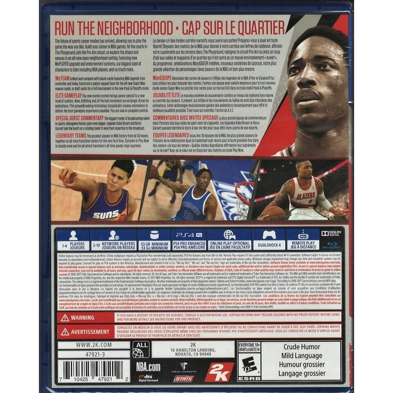 NBA 2K18 PS4 (Brand New Factory Sealed US Version) playstation_4
