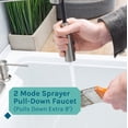 thumbnail image 6 of TEHILA LUXE 18 Gallon White Utility Sink with Stainless Finish Coil Pull-Down Faucet - 9510, 6 of 11