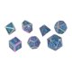 thumbnail image 4 of Juego de dados de varias caras, juego de mesa de Metal galvanizado, dados poliédricos, Kit para Bar, hogar, esmalte azul, 7 Uds., 4 of 14