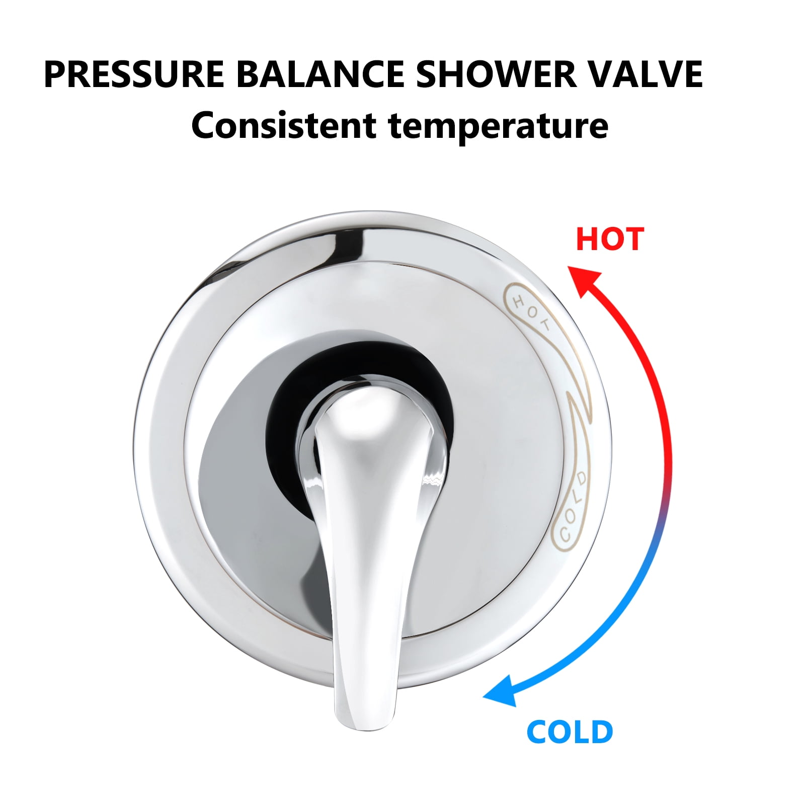 Shower Head，Shower System with Tub Spout Rain Shower Tub Set, High Pressure Dual 2 in 1 Shower Combo Faucet with Valve,Chrome