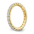 thumbnail image 5 of 14k Yellow Gold U-Cut Set Diamond Eternity Wedding Band Anniversary Ring Size 4 - 1.50 Ct., 5 of 6
