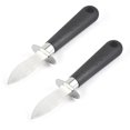 thumbnail image 1 of Brillar Cuchillo para descascarar ostras, abridor de ostras, acero inoxidable de grado alimenticio de alta dureza, tecnología de cuchilla profesional, fácil de usar, paquete de 2, 1 of 5