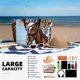 thumbnail image 5 of Fotbe Christmas Horse Bolsa de Viaje para Playa - Resistente al Agua, Bolsa Tote de Gran Capacidad y Ligera con 7 Bolsillos para Mujeres y Hombres, 5 of 7