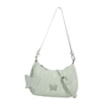thumbnail image 3 of Bolso de mano para mujer de piel sintética con diseño de mariposa, moderno y femenino. Verde, 3 of 9