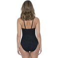 thumbnail image 2 of Profile by Gottex Shalimar One-Piece Swimsuit in Black E938-2069-001 10 / Black, 2 of 3