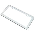 thumbnail image 4 of 2PCs Creathome Stainless Steel License Plate Frames with Mirror Polish Color, 4 of 9