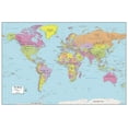 thumbnail image 1 of MapSherpa: World Political Wall Map - Large - 48 x 32 inch Poster - Front Lamination, 1 of 2