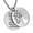 Silver - Round, variant on HZMAN Two Piece Serenity Prayer Stainless Steel Pendant Necklace With Tree Of Life Cut Out (Round Silver)