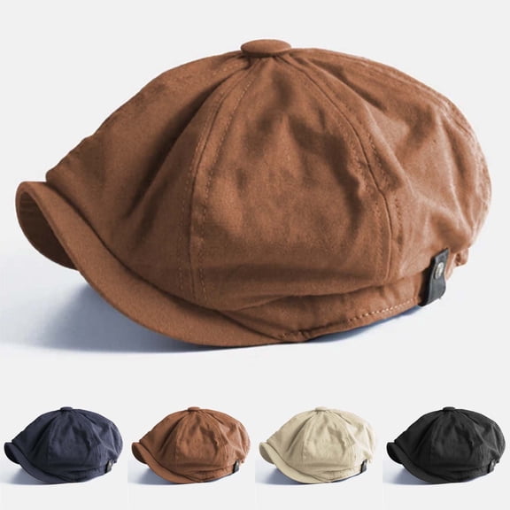 WHEANG Classic British Flat Cap for Women Men - Vintage Style Lightweight Beret Caps Summer Solid Color Adjustable Cap Photoshoot Newsboy Cap Everyday Wear Casual Sun Hat Under $5 Blue