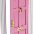 thumbnail image 3 of 1:12 Dollhouse Wooden Door Exquisite Miniature Door Furniture Model Pretend Play ToyPink, 3 of 4