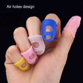 thumbnail image 3 of Guitar Finger Cots, Guitar Finger Cover Sleeves Versatile Gentle Transparent 30pcs Silicone with  Holes for Training, 3 of 8