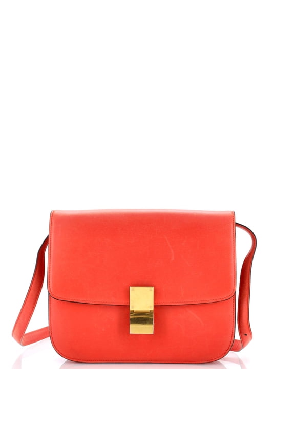 Pre-Owned Classic Box Bag Smooth Leather Medium By Rebag
