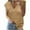 002 Khaki, variant on Women's Sleeveless Ribbed Knit Sweater Vest Casual Solid Color Loose Fit V-Neck Vest