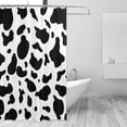 thumbnail image 3 of YFYANG Waterproof Bathroom Shower Curtain, Cow Pattern Shower Curtain Set with Hooks, Home Bathroom Tub Decor - 72 "x72", Iron Hooks, 3 of 6