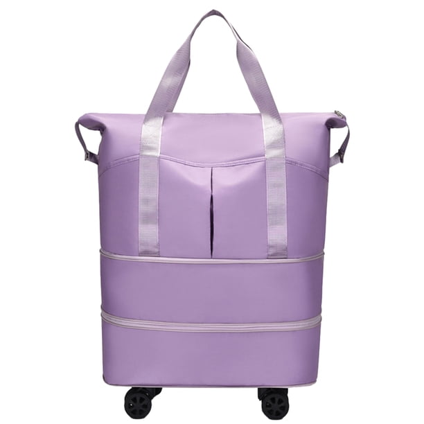 Bolso de viaje con ruedas, impermeable, para fin de semana, para pasar la noche, para viajar