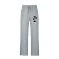 thumbnail image 4 of Puntoco Pantalones casuales largos para hombre, pantalones casuales con estampado de moda para hombre, cintura elástica con bolsillos, pantalones deportivos, 4 of 4
