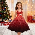 thumbnail image 5 of Abcomgle Girls Christmas Dresses 7-8 Cute Spaghetti Straps A-Line Cami Dresses for Girls Glitter Snowflake Dresses for Girls Sleeveless Holiday Swing Dress Outfits, 5 of 5