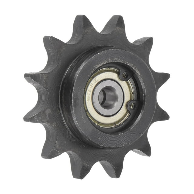 Unique Bargains Pignon de Renvoi Alésage de 6 Mm 1/2' Pas 12 Dents, Acier au Carbone avec 2 Roulements à Insert