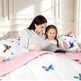 thumbnail image 5 of Erosebridal Elegant Hummingbird 7-Piece King Bedding,Graceful Tropical King Bed in a Bag,White Pink,Pink Reversible, 5 of 7