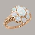 thumbnail image 2 of LBG British Made 9k Rose Gold Natural Opal Womens Statement Ring - 33 size options - Size 10, 2 of 8