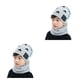 thumbnail image 2 of Gorro de invierno Qarigey para niños con forro polar y calentador de cuello estrella de cinco puntas, 2 of 5