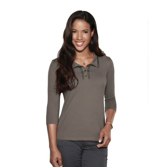 Tri-Mountain Lilac Bloom Cheap Peyton LB138 Polo Shirt, Small, Driftwood/Dark Driftwood