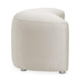 thumbnail image 6 of Michael Amini Eclipse Jacquard Fabric Vanity Stool in Moonlight Ivory, 6 of 11