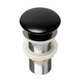 thumbnail image 2 of ALFI Brand AB8055-BM Ceramic Mushroom Top Pop Up Drain for Sinks without Overflow, Matte Black, 2 of 4