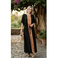 thumbnail image 4 of HAPPY BAY Women's Summer Loungewear Plus Size Caftan Maxi Boho Nightwear 2X-3X Orange, Solid, 4 of 4