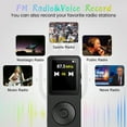 thumbnail image 5 of Upgrade MP3 Player with Bluetooth and 32GB,Hi-Fi Music Player with Built-in Speaker,Earphones,Voice-Activated Recording MP3 Players with FM/E-Book/Video,Supports up to 128GB for Kids, Running,Walking, 5 of 11