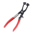 thumbnail image 2 of Hose Clamp Plier, Easy Installation PVC + Alloy Steel Manganese Phosphate Coating 45° Angled Flat Band Plier Non Slip  For Spring Bundles, 2 of 8