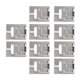 thumbnail image 5 of Prensatelas para máquina de coser, prensatelas para máquina de coser de acero inoxidable, superficie brillante duradera, sin rebabas, 5, 7 y 9 ranuras, 10 Uds., 5 of 12