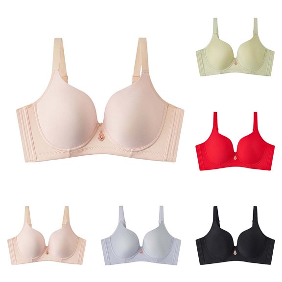 THDHVS Bras for Women,Thin Underwire Push Up Bra Breathable Everyday Wear for Women,Push Up Bra Green 38BC